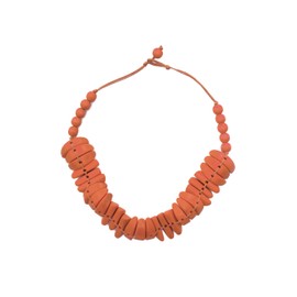 collezione alessandro Short necklace Tina made from sustainable wood, Wood