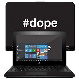 MightySkins Skin Compatible with HP x360 Convertible 11" (2017) – Dope 2 | Protective, Durable, and Unique Vinyl Decal wrap Cover | Easy to Apply, Remove, and Change Styles | Made in The USA