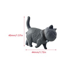 UtySty Drawer Knobs 3D Cat Shape Cabinet Handle Cartoon Pulls for Wardrobe Door Furniture Kitchen Cupboard Closet Dresser Hardware Kitty Theme Decor