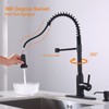 Black Touchless Kitchen Faucet ， KEER Smart Motion Sensor Hands