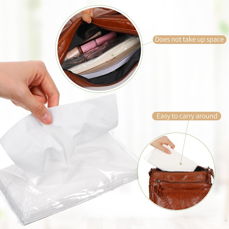 Mudder 8 Pieces Car Tissue Refills, Car Napkin Holder Refill