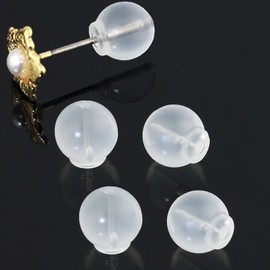 Comfort Impenetrable Soft Safety Earring Backs, TPE Medical Grade Material, Large Size for All Earring Types (50 Pcs)