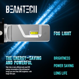 BEAMTECH 900-5 H-11 Fog Light Bulbs HB-3 H-8 H-9 Light Bulb Or ATV/UTV powersports Light