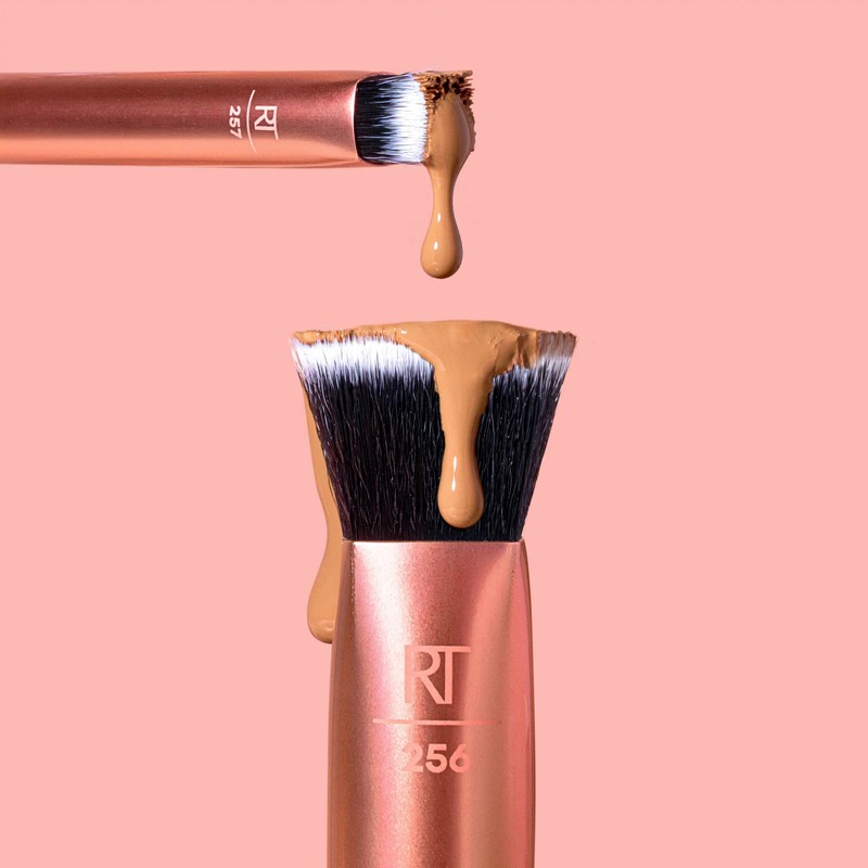Real Techniques 4 Piece Face Base Makeup Brush Set, For