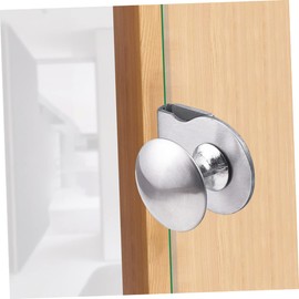 LALAFINA 2pcs Glass Door Handles Durable Pull Clamp for Showcase Cabinets Easy Installation for Kitchens Bathrooms Elegant Design for Home