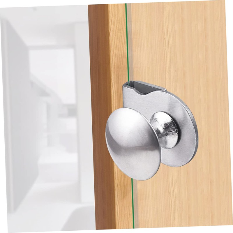 LALAFINA 2pcs Glass Door Handles Durable Pull Clamp for Showcase
