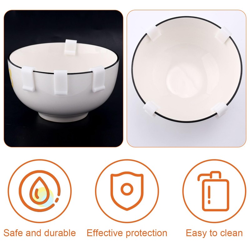 6pcs Dutch Oven Lid Protector Clips, Cookware Protectors for Stacking