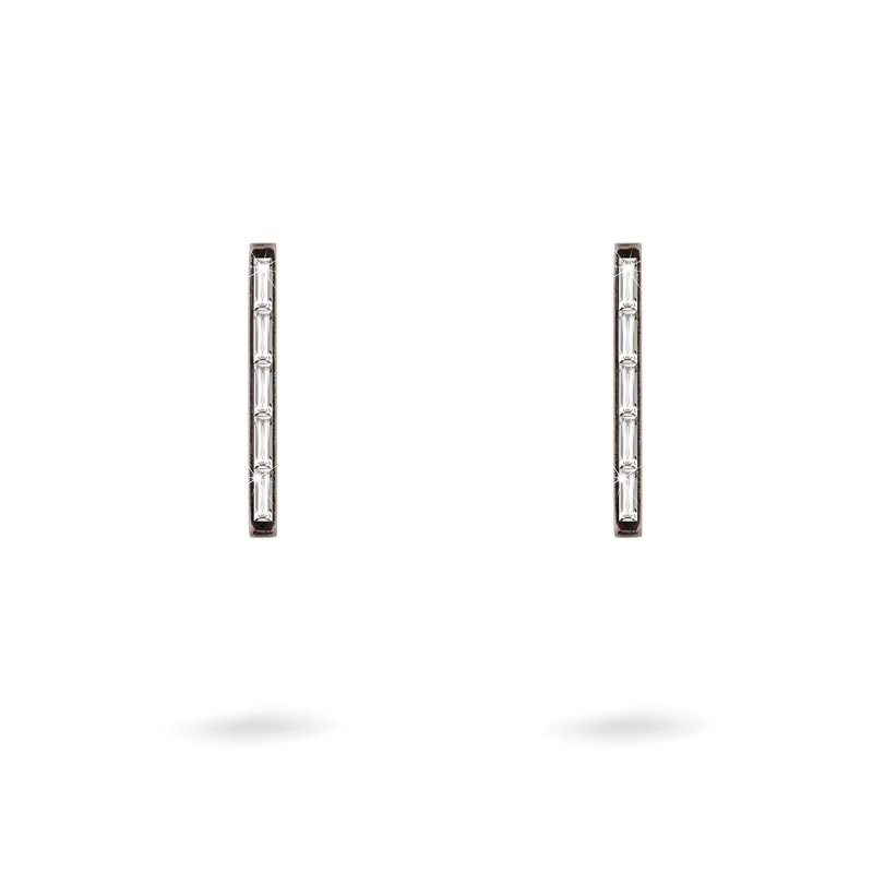 Liebeskind Hoop Earrings, Stainless steel, Cubic Zirconia