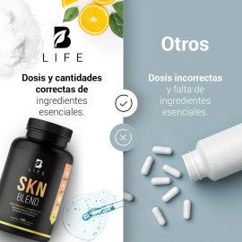 Complejo Para La Piel De 180 Cáps Colag. Tipo I Y III. Skn Blend. B Life