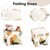 Clastyle Bohemian Animal Storage Cube Organizer Set Leaf Closet Clothes