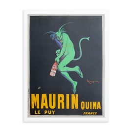 Vintage Poster - Maurin Quina 0696 - Enhanced Matte Paper Framed Poster (18x24) - White Frame