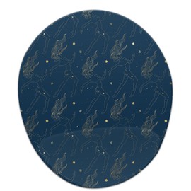 Bonamaison, Ergonomisches Mauspad mit Handgelenkauflage, Digital Bedruckt Mauspad Anti-Sehnenscheide Probleme, rutschfeste Unterseite, für Büro und Zuhause, Größe: 20x23 cm