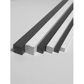 PVC Square Bar 15 x 15 mm Long 500 mm Grey ALTintec®