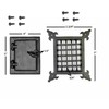 Perilla Home Cast Iron Safety Speakeasy Classic Style Black Grill