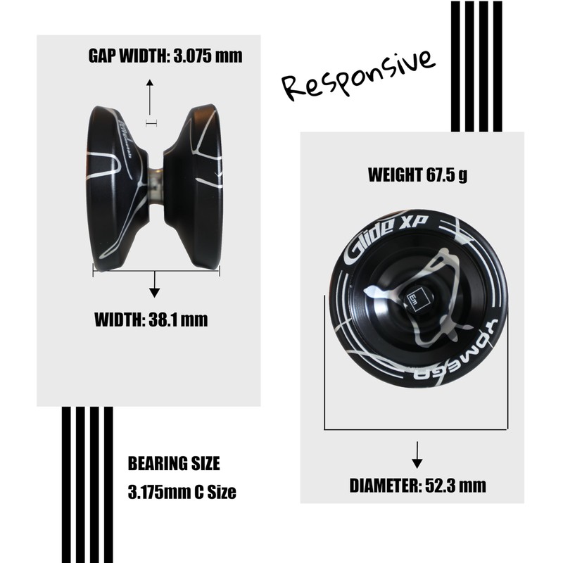 Yomega Glide XP (Black Silver)