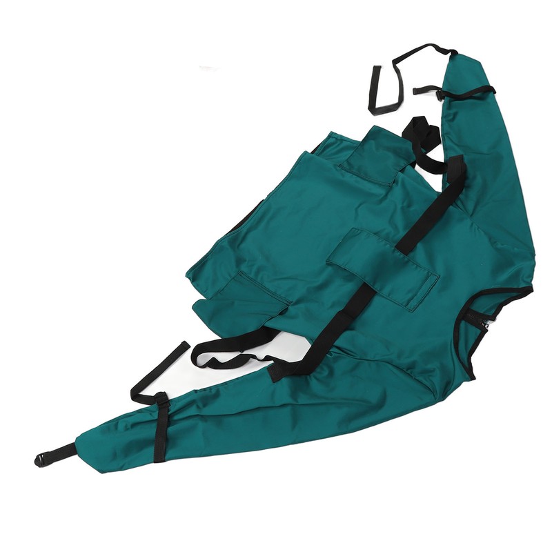 Patient Restraint Suit Prevent Tilting Front Back Secured Cotton Bed