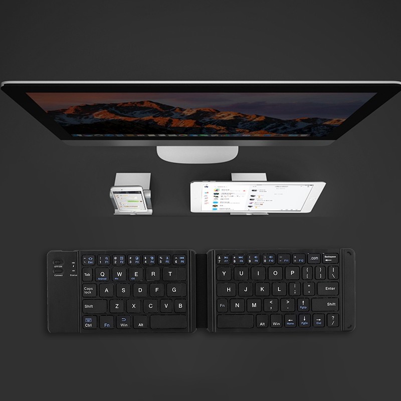 Pocket Portable Universal Foldable Wireless Bluetooth Keyboard for Tablet Phone