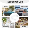 Pack of 8 tablecloth clips, transparent table clips, outdoor tablecloth