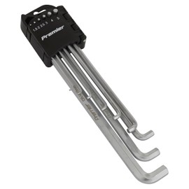 Sealey Ak7174 Hex Key Set 9Pc Extra-Long Stubby Element Metric