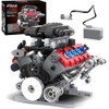 Mavo brix V8 Engine Building Set, Model Kit for Adults,