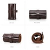 CONTACT'S FAMILY for 6 Watch Roll Strap Leather Portable Travel