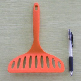 Nagao Tsubamesanjo Okonomiyaki Spatula, Set of 2, Orange, 9.1 inches (23 cm), 66 Nylon, Made in Japan