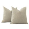 Artscope Pack of 2 Textured Boucle Cushion Covers Square Pillow