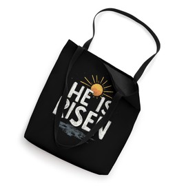 Easter HE IS RISEN Religious Inspirational Tote Bag