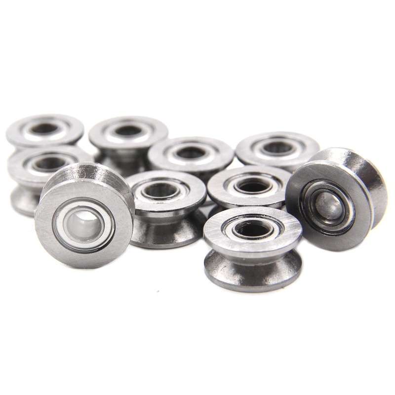 Chiloskit 20pcs 1.5mm Deep Metal V Groove Guide Pulley Bearing