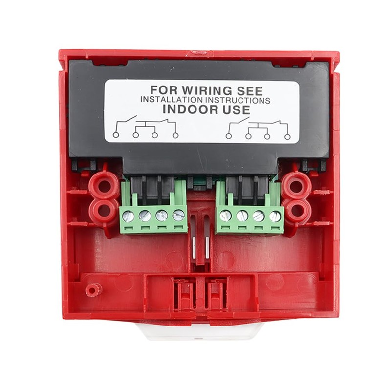 Alnicov Resettable Call Point with Alarm Sounder Lift Cover Protector,