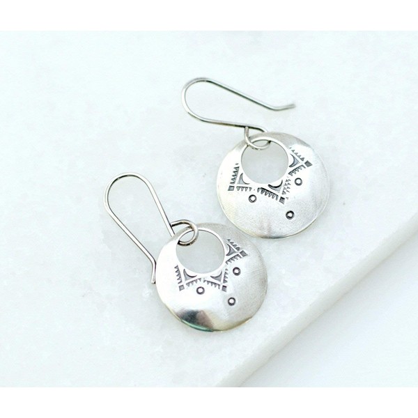 Sterling silver earrings for women boho jewelry with trendy design