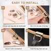 PATIKIL Bag Side Clip Buckle, 4 Pcs Metal Purse Suspension