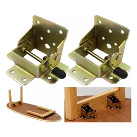 Yidelai-2pieces of 90 Degrees self-Locking Table Legs, Supporting Folding Furniture Foot Accessories, Suitable for Modern Sofas, beds, Coffee Tables, cabinets.