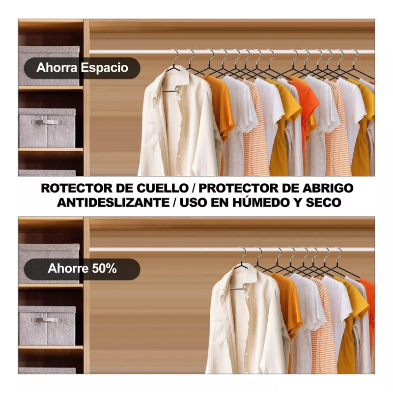 KIROTLE 30pcs Ganchos Perchas Para Pantalones De Acero Inoxidable