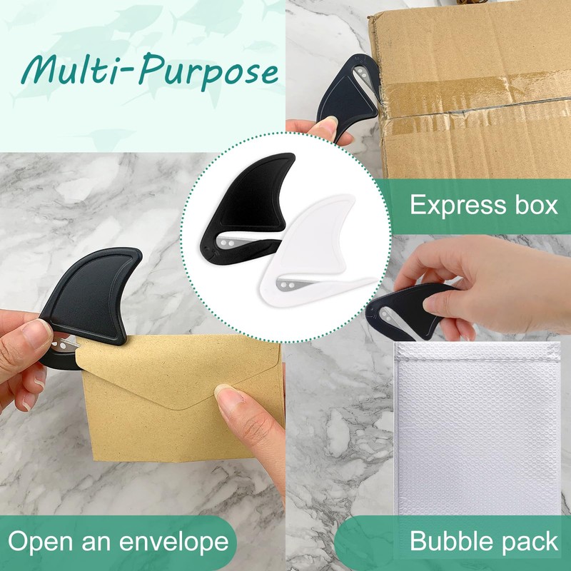ZUFECY 4pcs Envelope Opener, Portable Letter Slitters with Sharp Blades