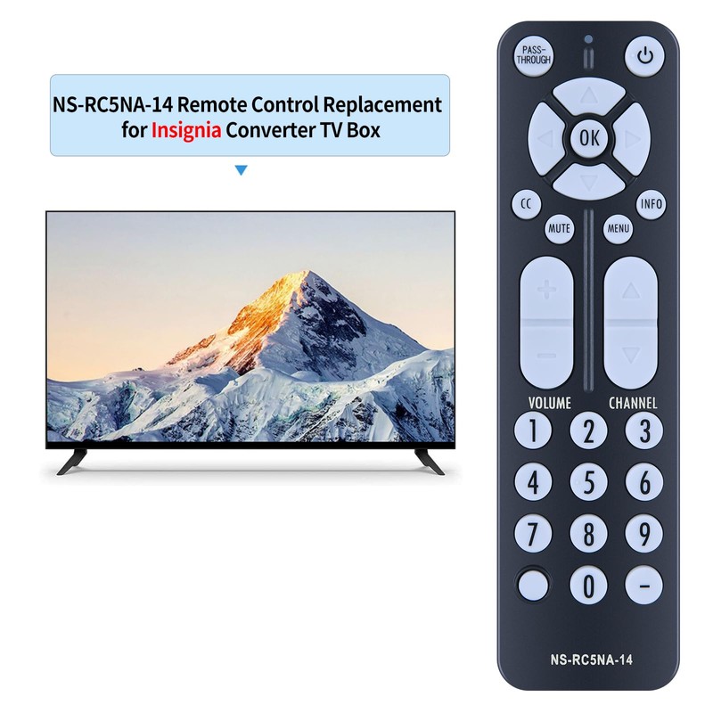 New NS-RC5NA-14 Replacement Remote Control Compatible for Insignia Digital Analog