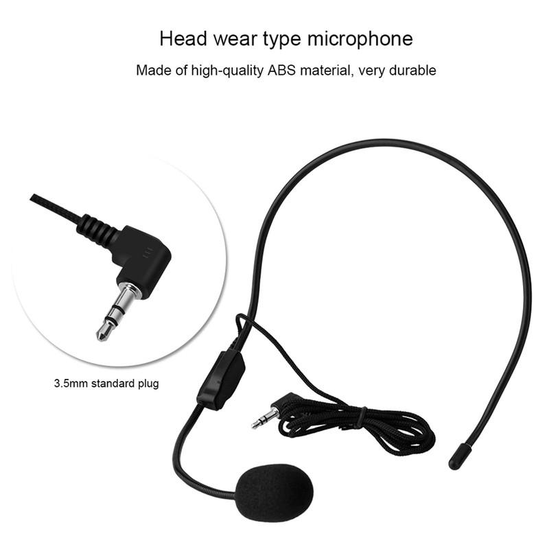 EBTOOLS Micrófono de Condensador con Cable montado en la Cabeza