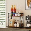 Giikin Kitchen Counter Shelf, Kitchen Countertop Organizer, 2 Tier Spice