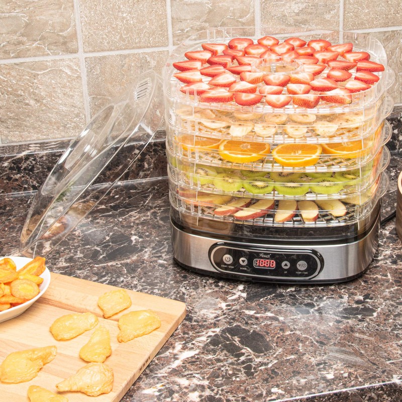 Rosewill Essential Food Dehydrator, 5 Stackable Trays with Adjustable 48H