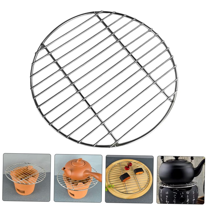 Levemolo Round Stainless Steel Grill Mesh Multi Function BBQ Grate