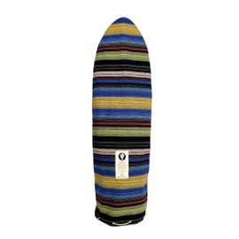 Open Road Goods Striped Blue Surfboard Bag/Surfboard Sock Cover Travel Bag, Handmade! Awesome Surf Accessory! 8'0 Narrow/Pointy Tip (Good for Shortboards, Guns, Fish Boards, and More!)