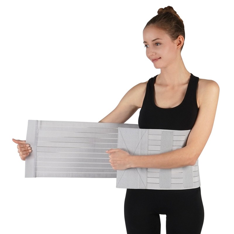 Soles Compression Abdominal Binder, Post-Surgical and Postpartum Belly Wrap, Adjustable