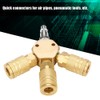 Quick coupling Air Gas Pneumatic T Shape Three Way Tee