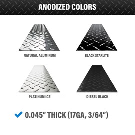 Samples 3in. X 2in. - DiamondLife Diamond Plate Sheet Metal, Heavy-Duty Genuine Commercial-Grade Mill Finish Diamondplate Aluminum Sheet, USA Made Aluminum Tread Plate - Samples