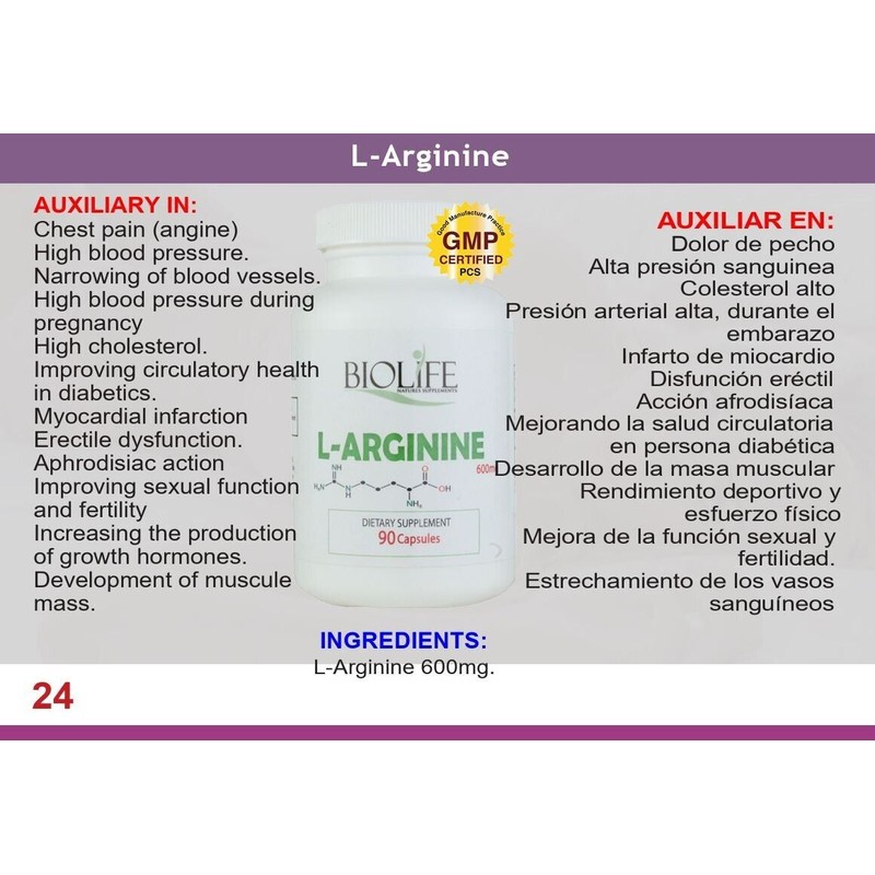 Bio Life L-ARGININA 90caps.