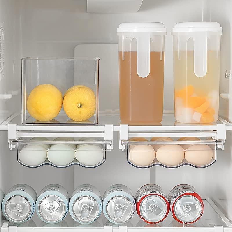 Fridge Egg Drawer Organizer Holder Trays for Refrigerator Egg Container