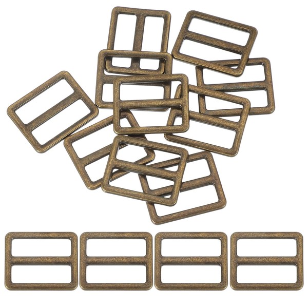PATIKIL Metal Tri-glide Slide Buckle 1 Inch, 15 Pcs Zinc