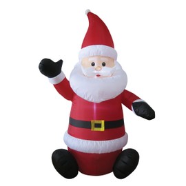 Brite Star Inflatables 6 Ft Single Lighted Airblown, 6ft, Sitting Santa