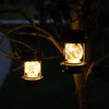 Solar Lanterns Outdoor Hanging Lights,2 Pack Waterproof Landscape Lights Solar