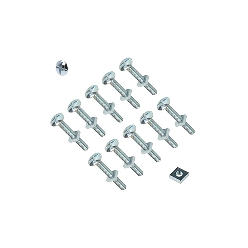 TERF® M8 X 30mm Roofing Bolt with Square Nut M8
